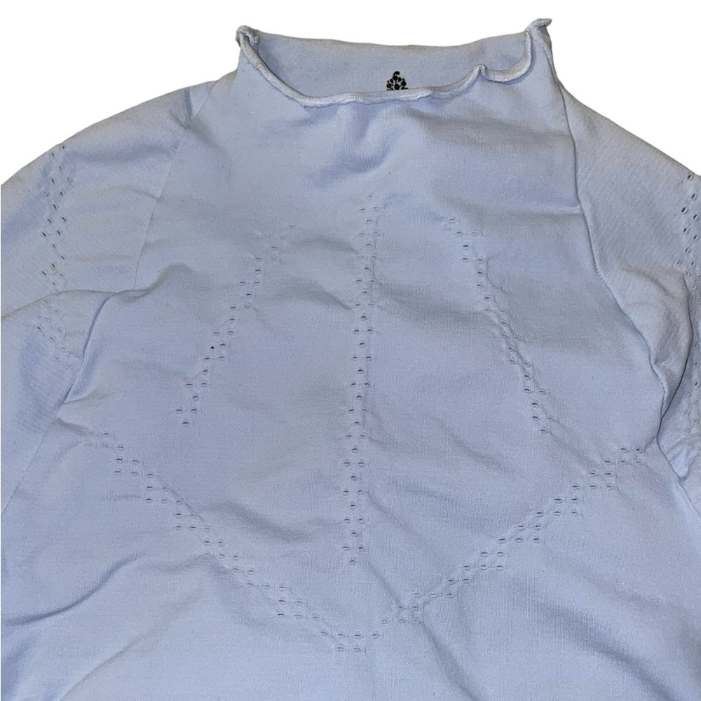 Free People Good Karma High-Neck Layer in Baby Blue XS/S NWOT - Picture 10 of 15
